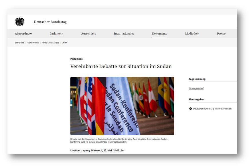 26 05 20 Bundestag Sudan Debatte Webseite